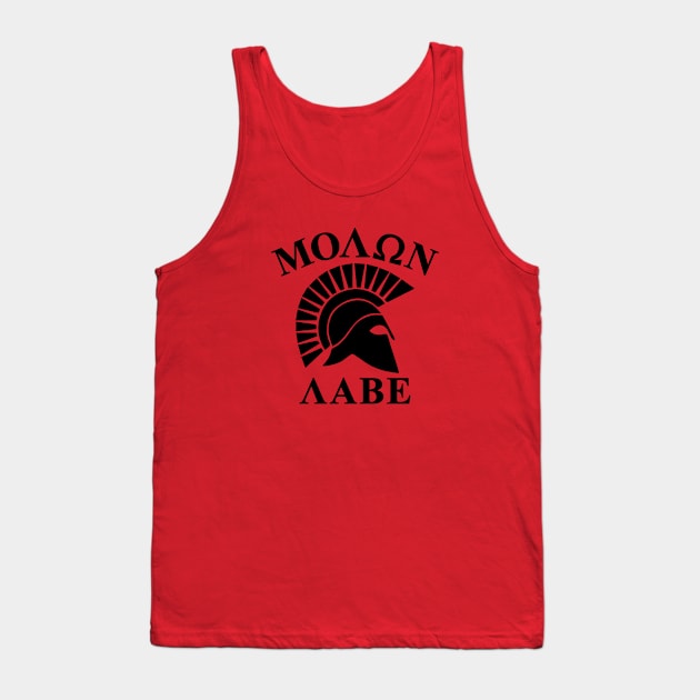 Mod.14 Molon Labe Greek Spartan Tank Top by parashop